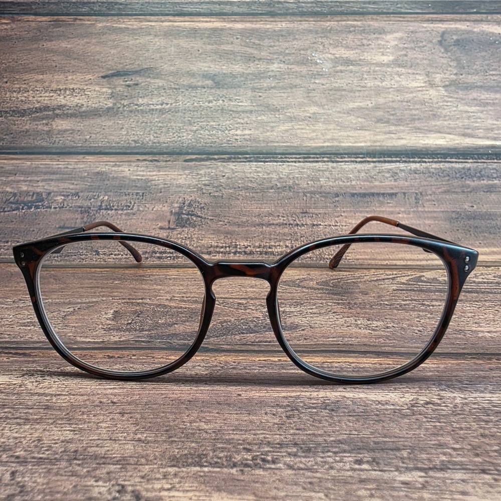 Ottoto 31-F 1996 Dark Tortoise Round Eyeglasses 48-19-145 Timeless Italian Style